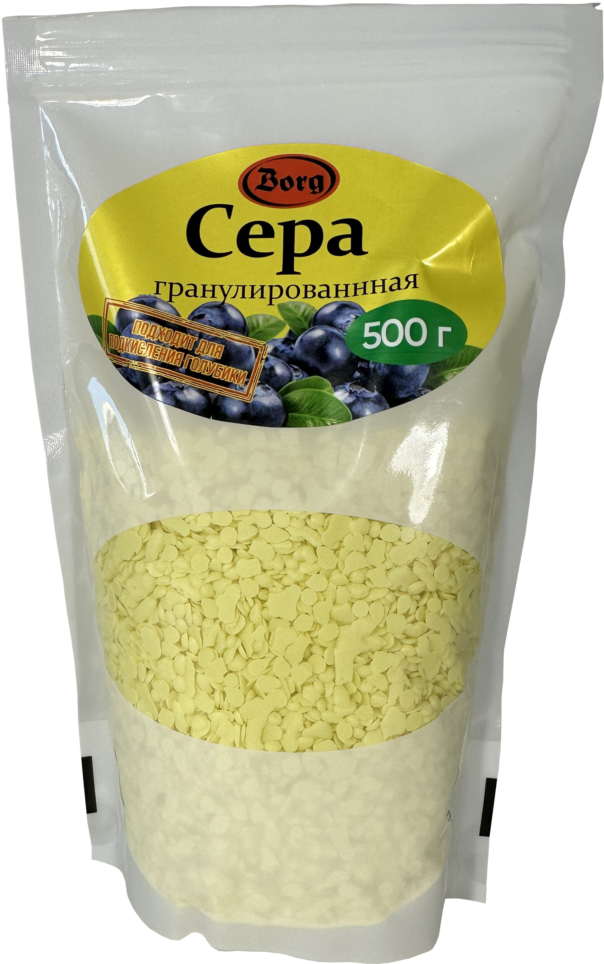 Сера гранулированная BORG 500гр
