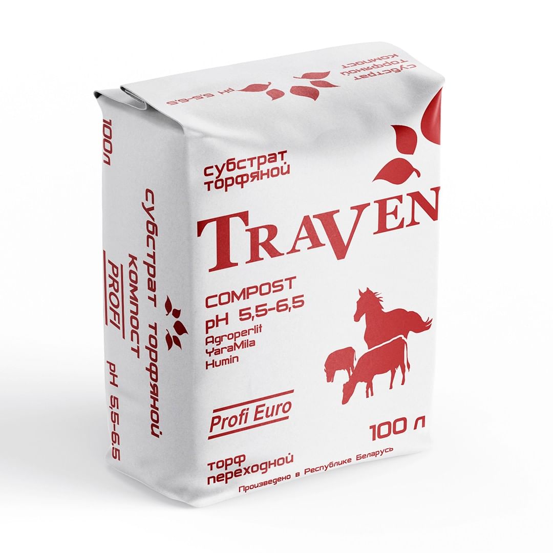 Субстрат Traven Компост торфяной питательный (100л)