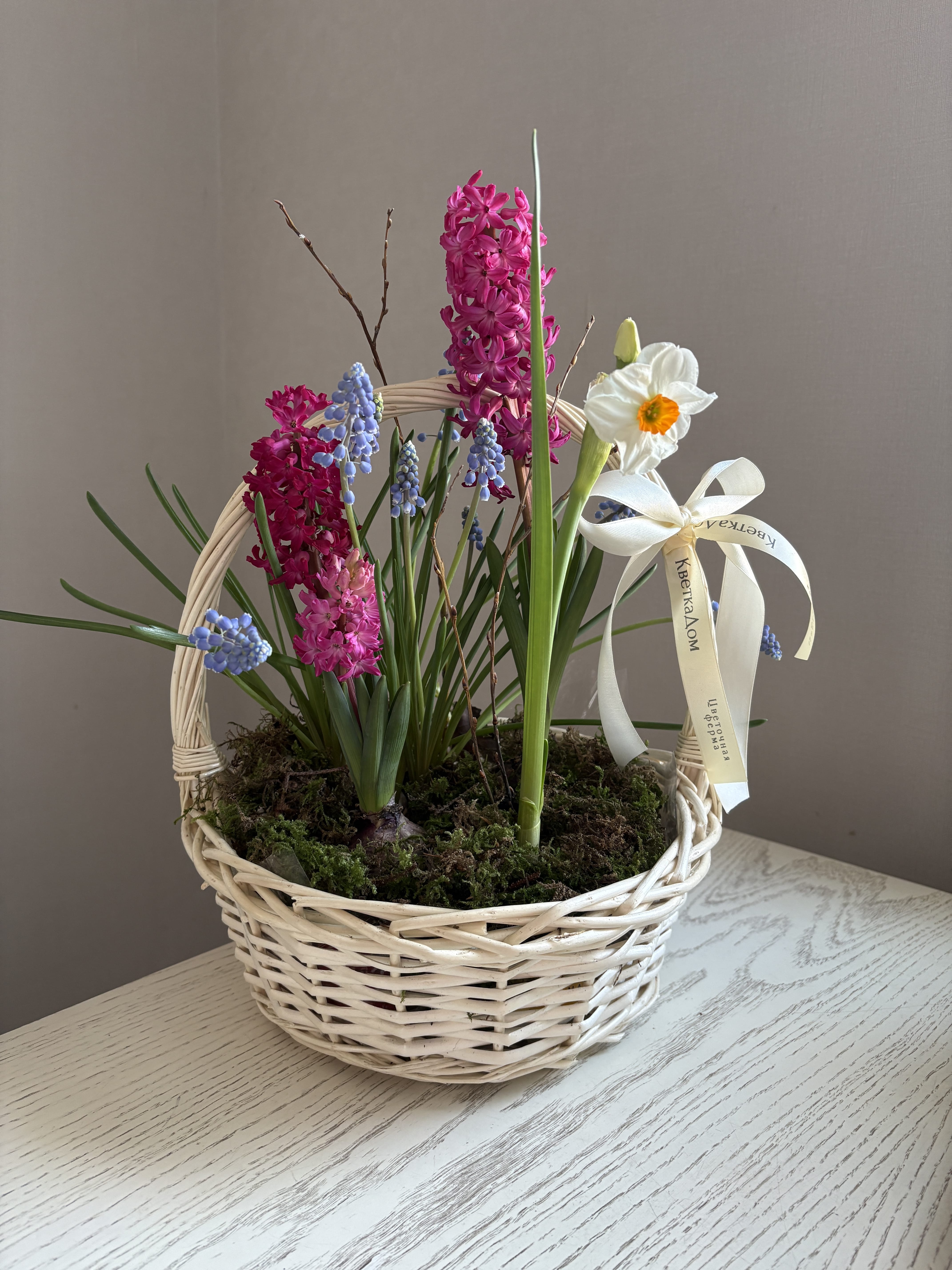 Композиция в корзине