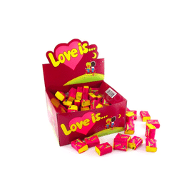 Жевательная резинка Love is… со вкусом вишни и лимона (100шт)