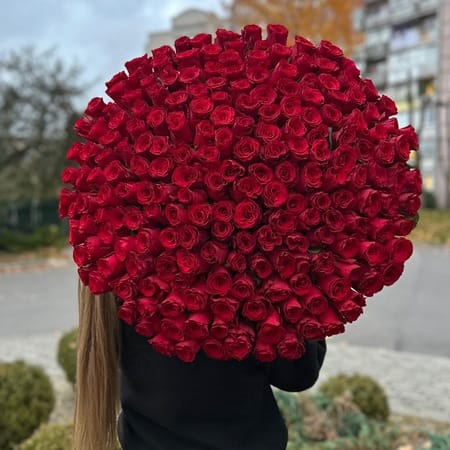 Букет роз " Твоя звезда " 201 роза