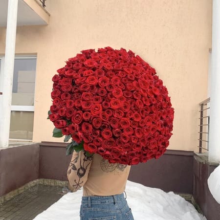 Букет роз " Твоя звезда " 201 роза