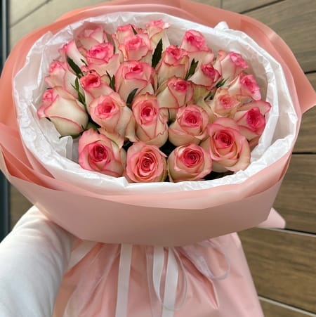 Букет роз " Спрайт" 25 роз