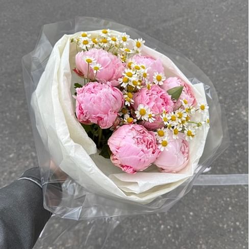 Букет пионов " Пломбир"