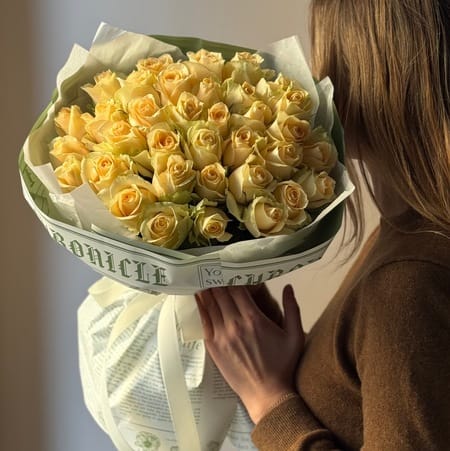 Букет роз " Ульяна " 35 роз