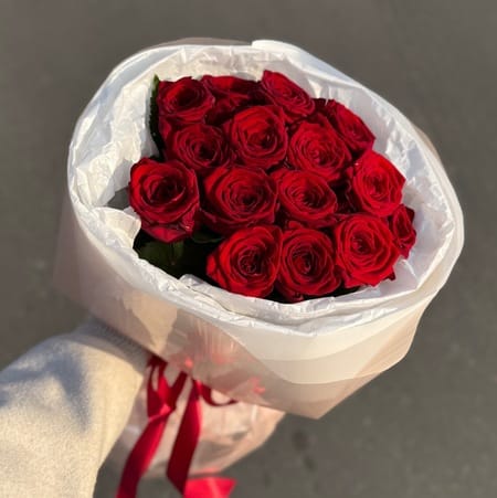 Букет роз "Трепетный" 15 роз