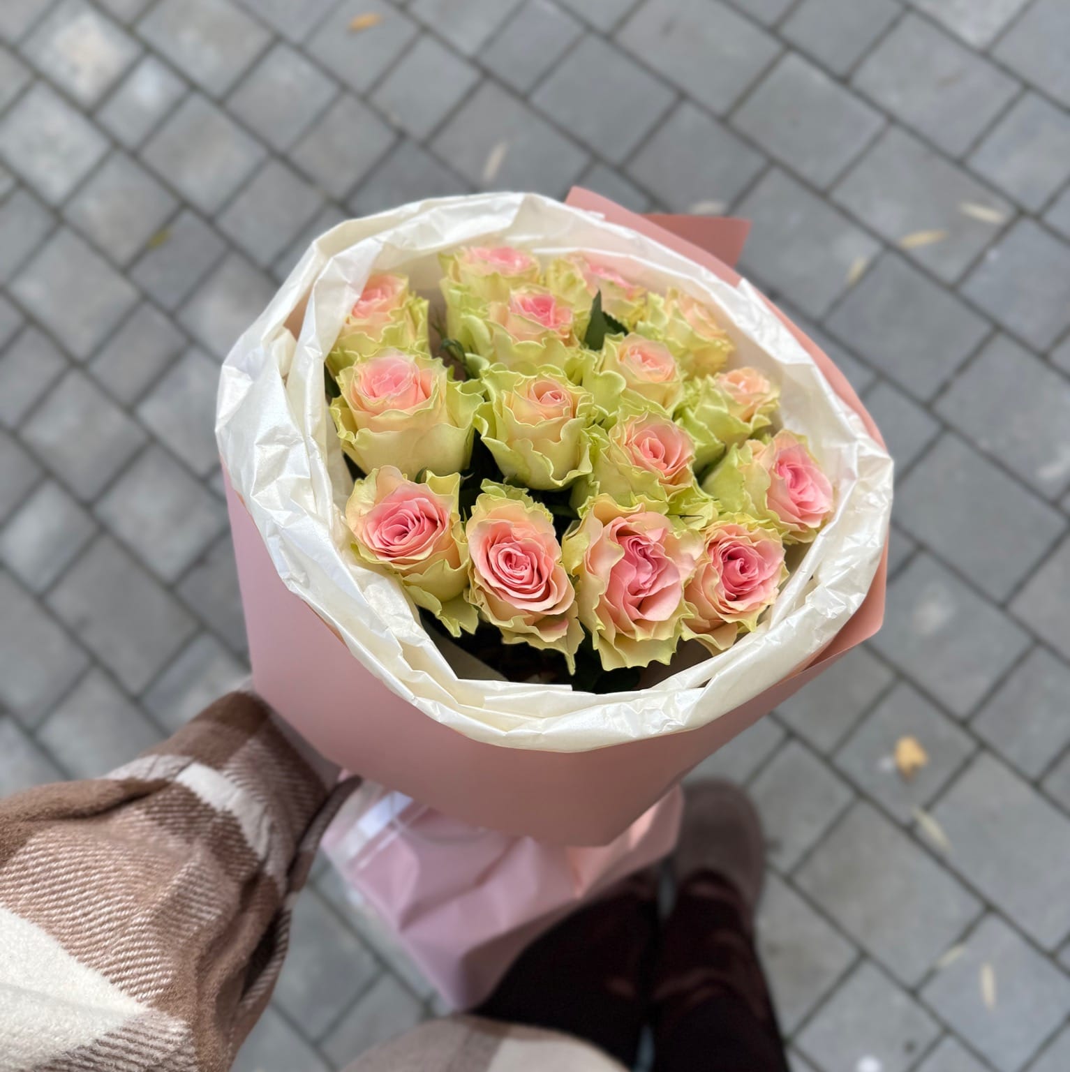 Букет роз "Трепетный" 15 роз