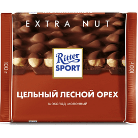 Шоколад Ritter SPORT (лесной орех) , 100гр