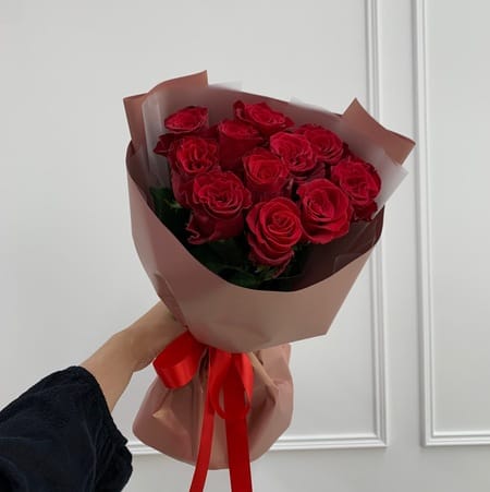 Букет роз "Виноград" 60см 11 роз