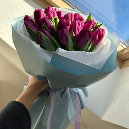 Букет "Голливуд" (21 тюльпан)