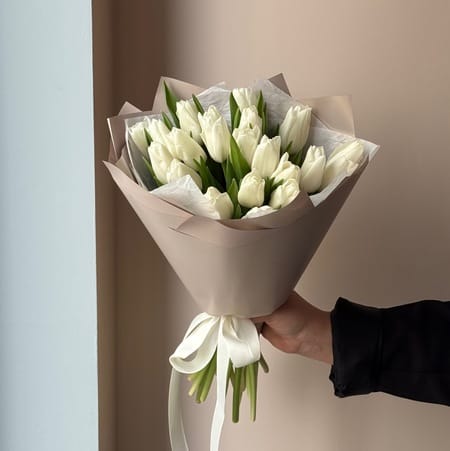 Букет "Мелони" (21 тюльпан)