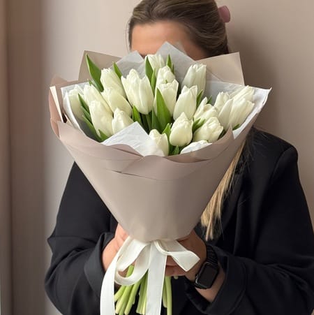 Букет "Мелони" (21 тюльпан)