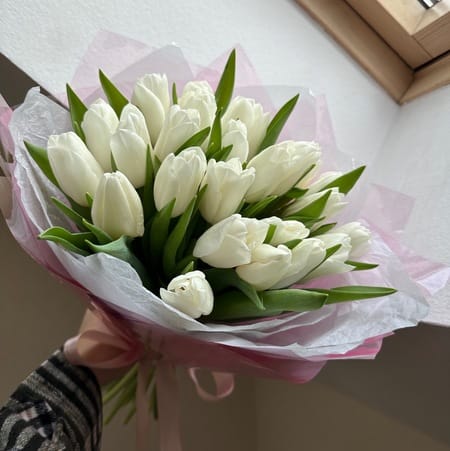 Букет "Мелони" (21 тюльпан)