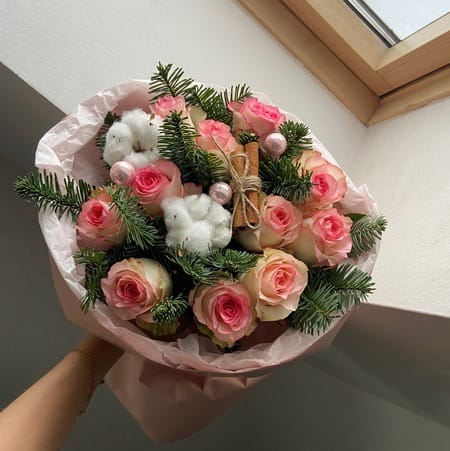 Букет "Розовая пудра"