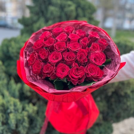 Букет роз "Валентинка" 25 роз