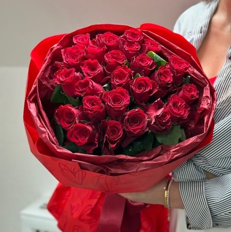 Букет роз "Валентинка" 25 роз