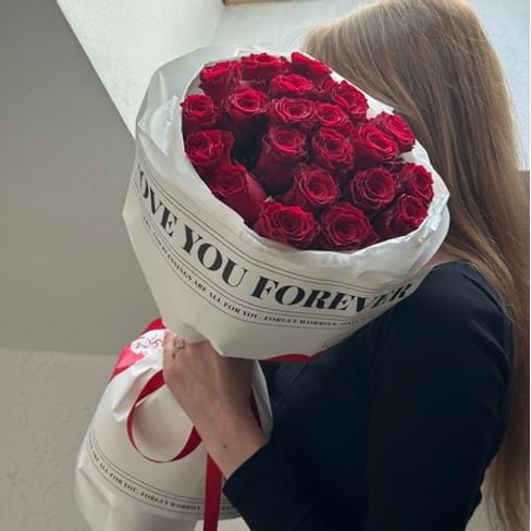 Букет роз "FOREVER" 21 роза