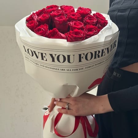 Букет роз "FOREVER" 21 роза
