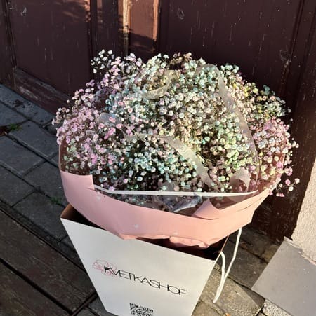 Бокс LOVE №7 Гипсофила (15шт)