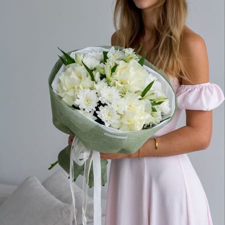 Бокс №4 Белый сборный букет