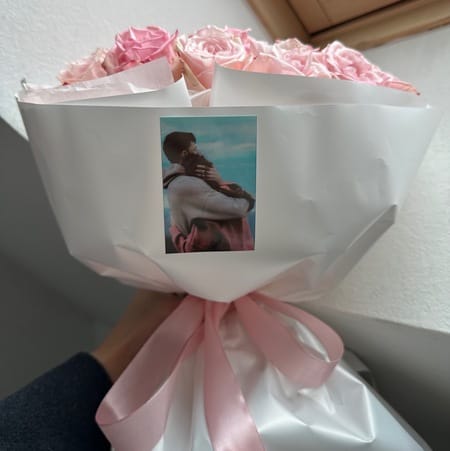 Печать вашей фотокарточки к букету