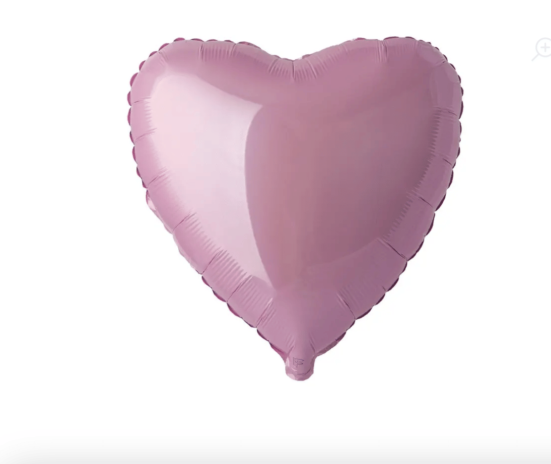 Фольгированный шар "Сердце Розовое" (18''/46 см)