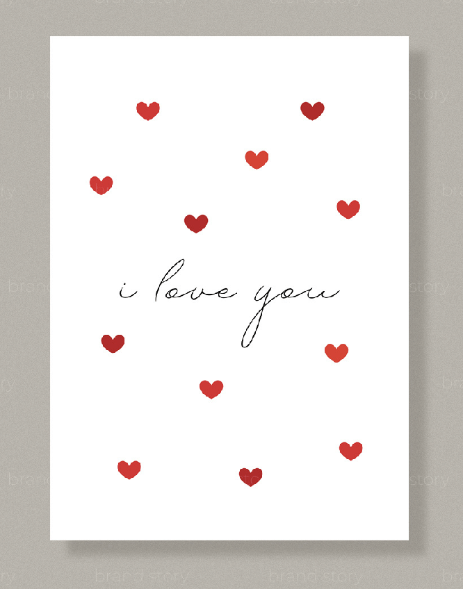 Открытка "I love you"