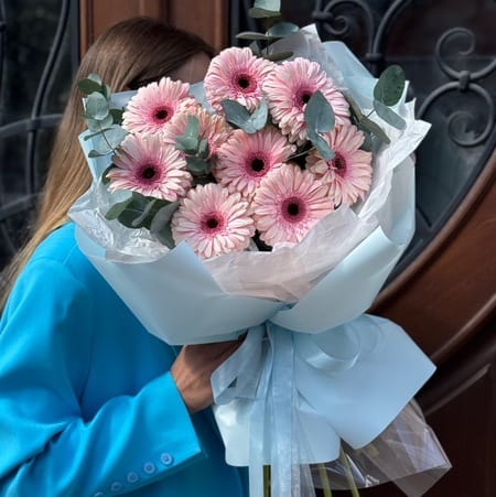 Букет гербер (9шт)