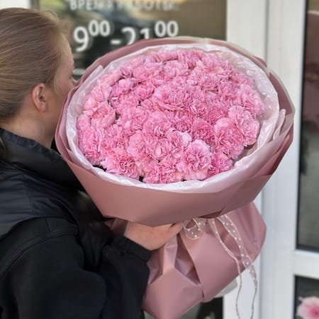 Букет диантусов 41шт(цвет на выбор)