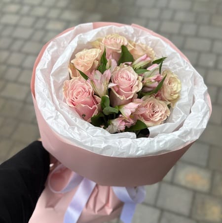 Букет эустом "Сияй"