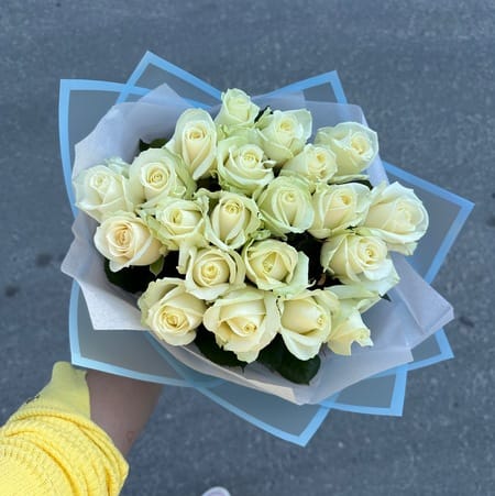 Букет роз "Жемчуг" 21 роза