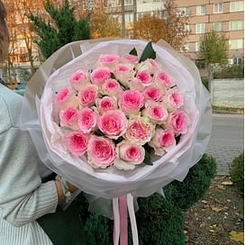 Букет роз "Необыкновенная" 25 роз