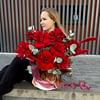 Коробка с розами "Письмо о любви"