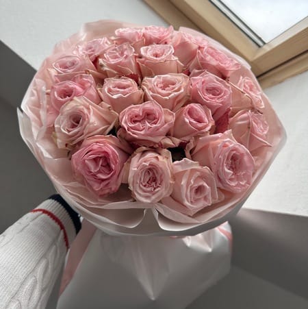 Букет роз "Закат" 21 роза