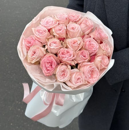 Букет роз "Закат" 21 роза