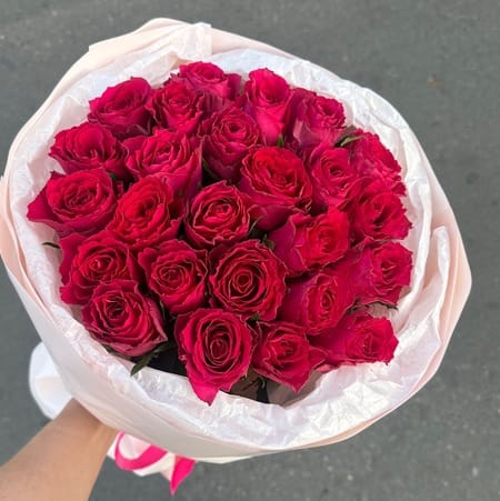 Букет роз "Моей половинке" 25 роз