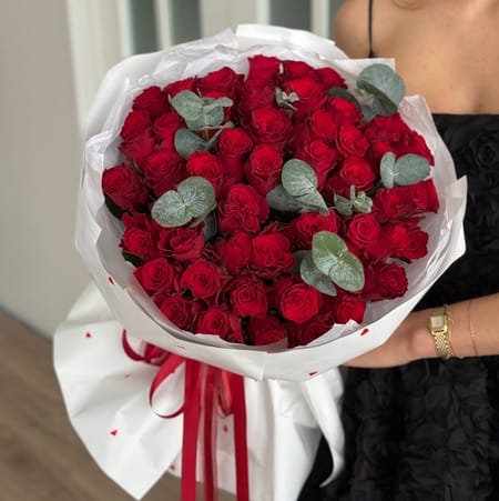 Букет роз "Летний" 51 роза