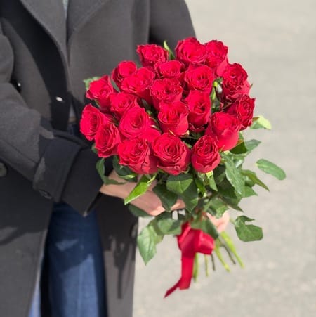 Букет роз "Крис" 21 роза