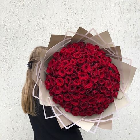 Букет роз "Невероятный" 101 роза