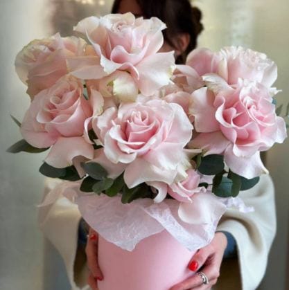 Коробка с розами "Романс"