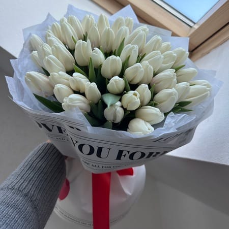 Букет "Принцесса Кейт" (51 тюльпан)