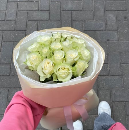 Букет роз "Свежесть" 15 роз