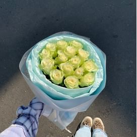 Букет роз "Свежесть" 15 роз