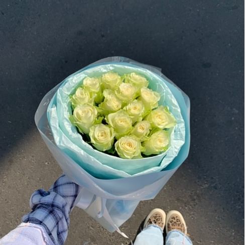 Букет роз "Свежесть" 15 роз