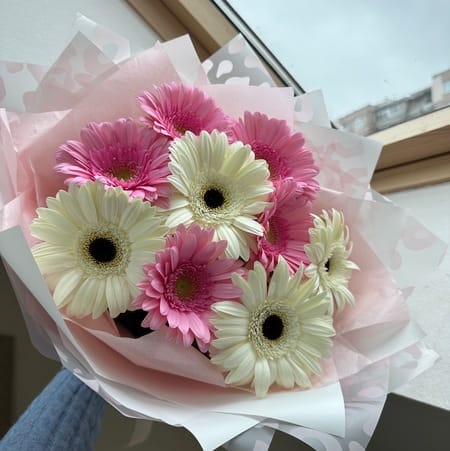 Букет из гербер 9шт