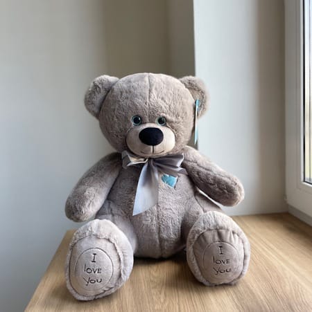 Медведь Фил 65см серый