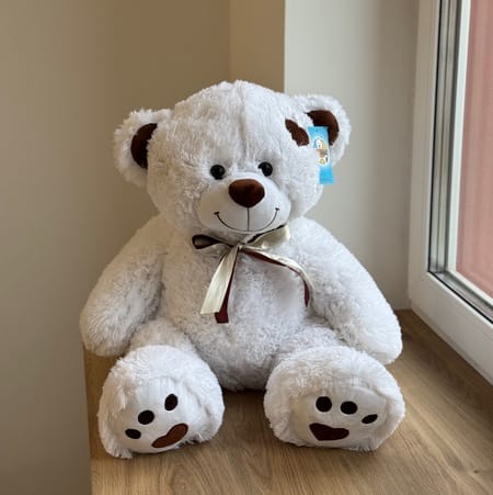 Медведь Тони 85см белый