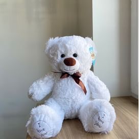 Медведь Арчи 65см белый