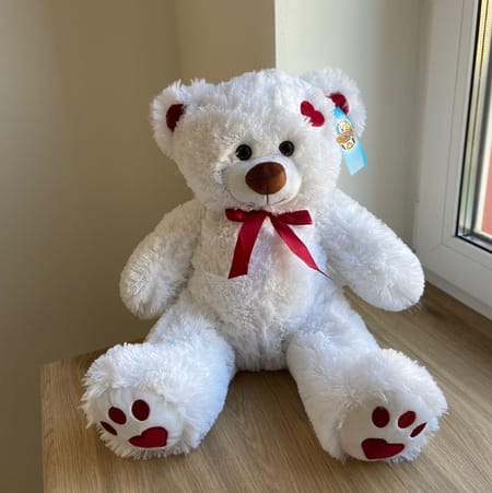 Медведь Кельвин 65см белый