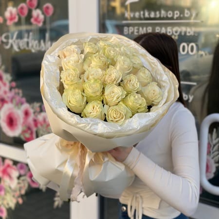 Букет роз "Милый" 21 роза